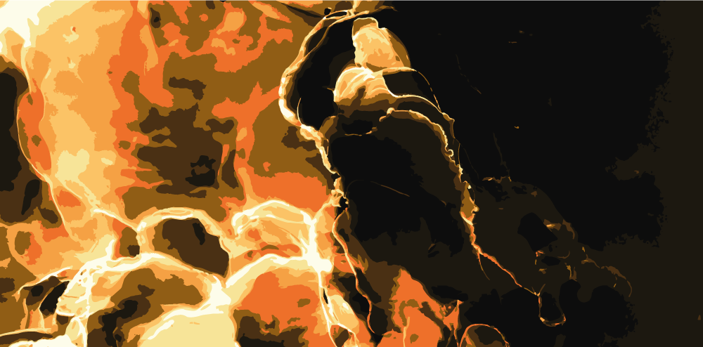 Fiery effect marble vinyl carpet - TenStickers