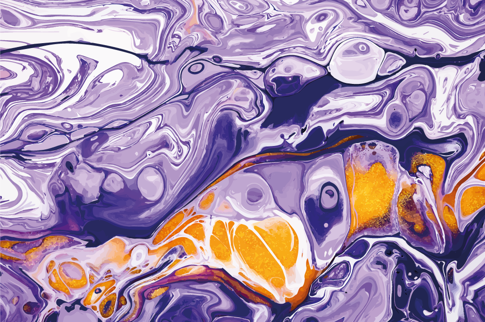 Abstract Purple Swirl marble vinyl carpet - TenStickers