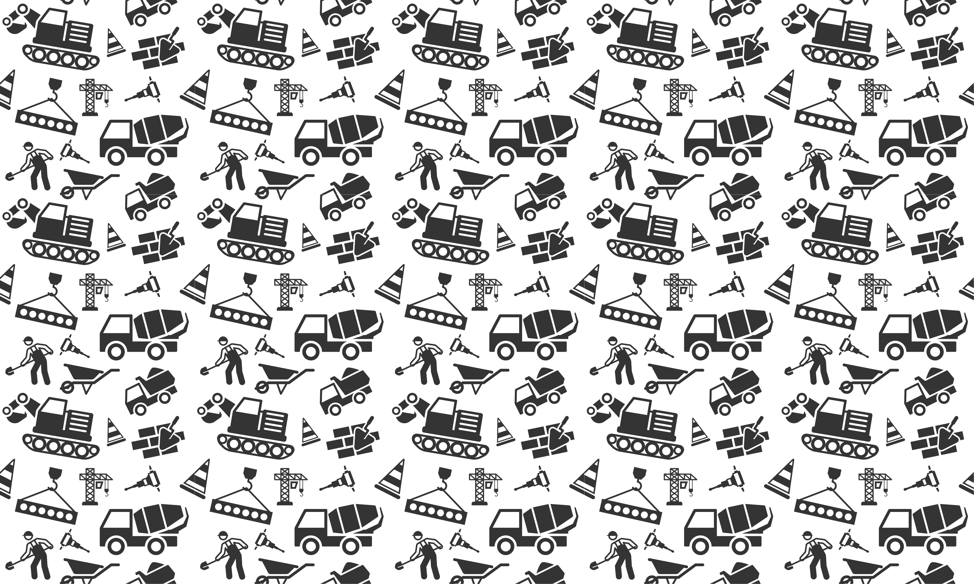 Construction Vehicles Play game vinyl carpet - TenStickers
