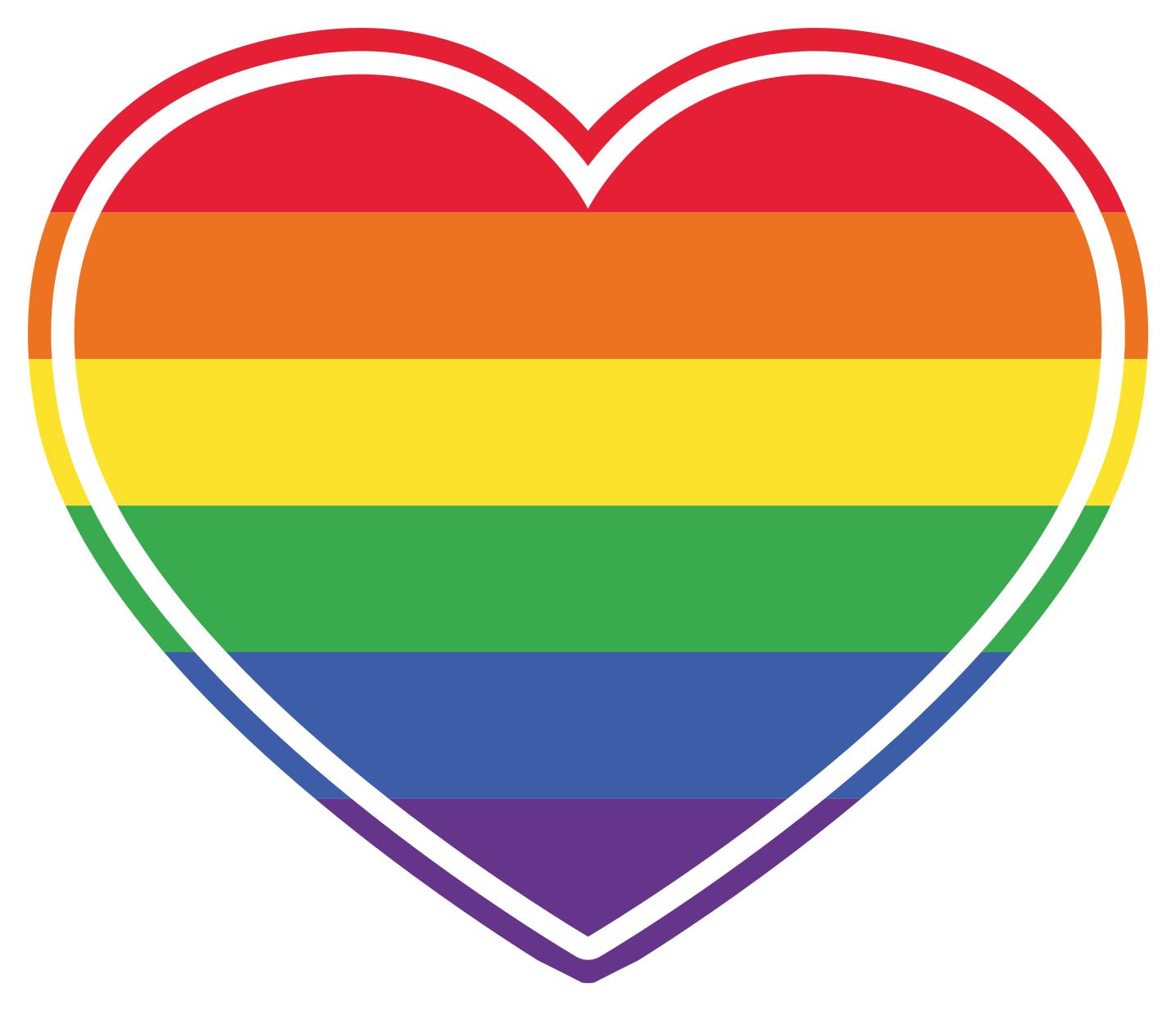 Heart Rainbow Pattern texture vinyl carpet - TenStickers