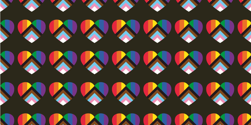 Colorful heart patterns teen vinyl carpet - TenStickers