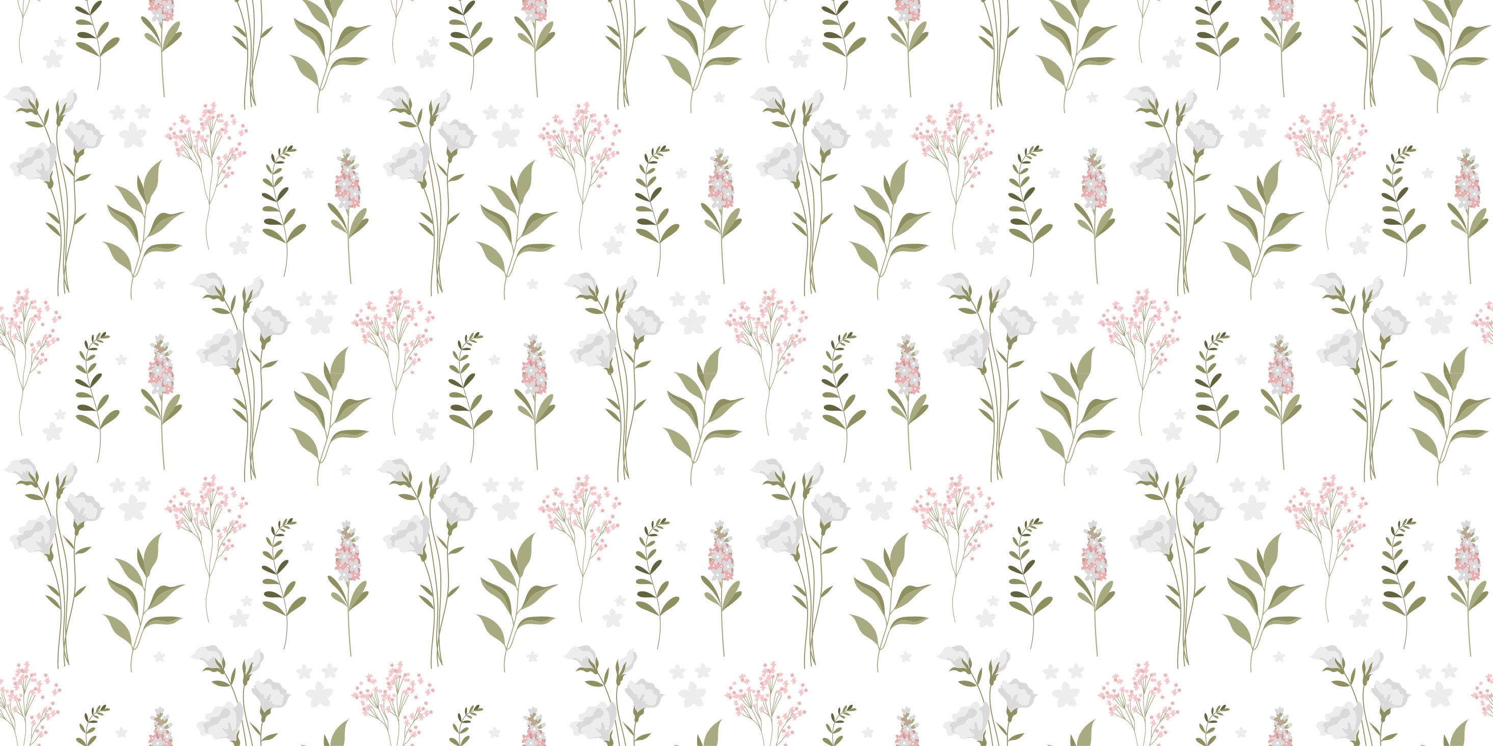 Patterned Aesthetic floral vinyl carpet - TenStickers