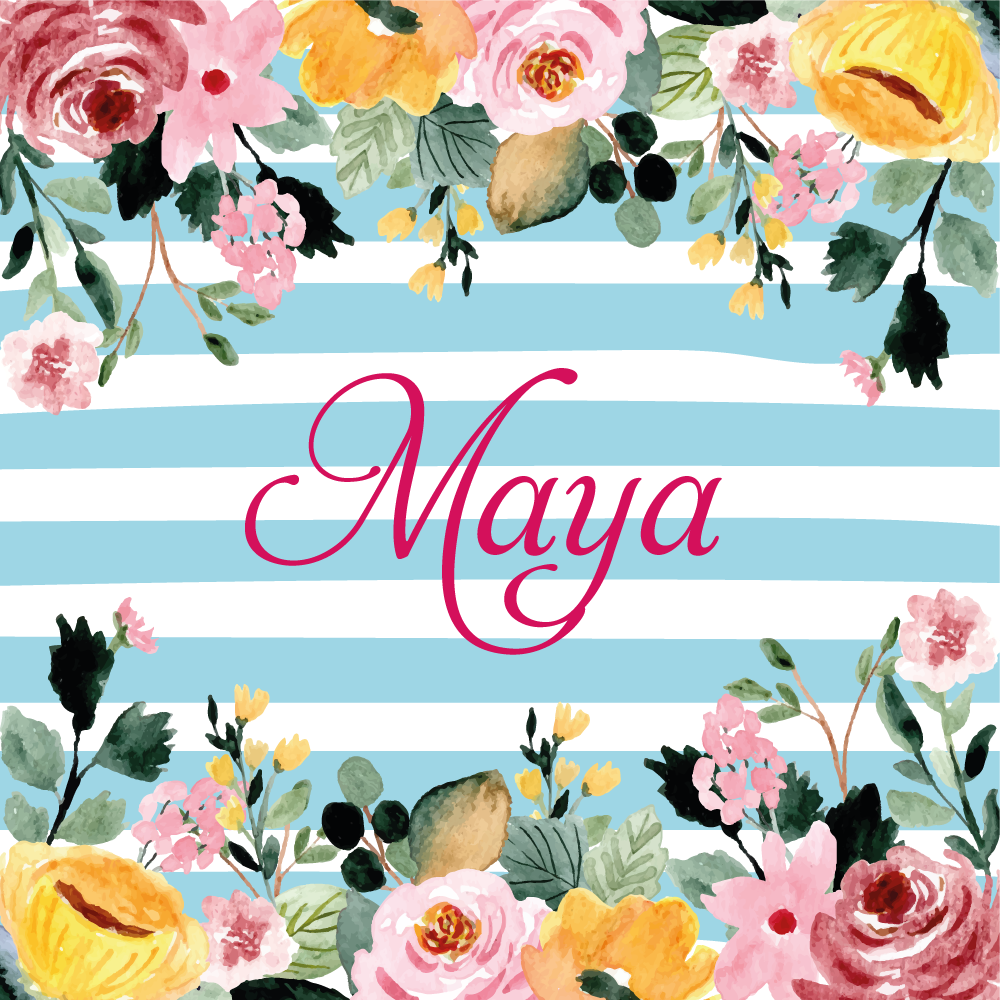 Custom botanical design bedroom vinyl carpet - TenStickers