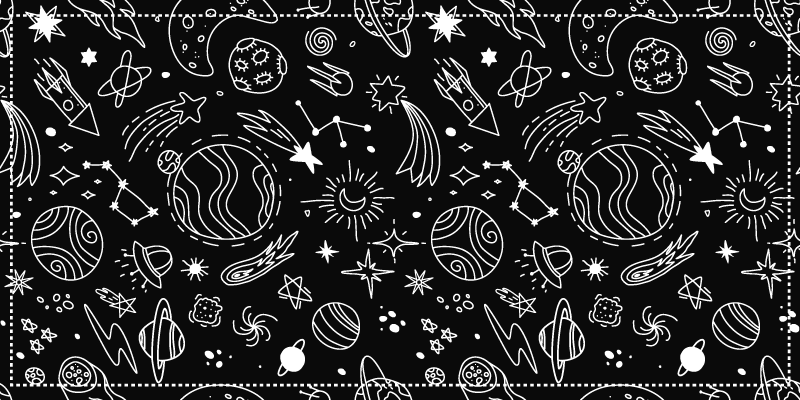 Celestial Playground star vinyl carpet - TenStickers