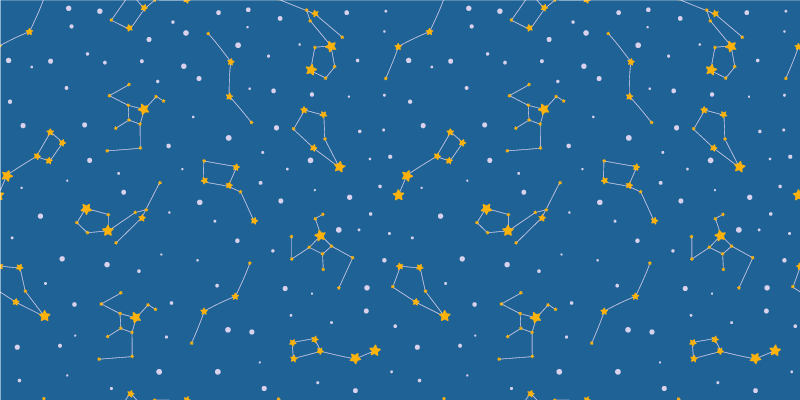 Celestial Night Sky star vinyl carpet - TenStickers