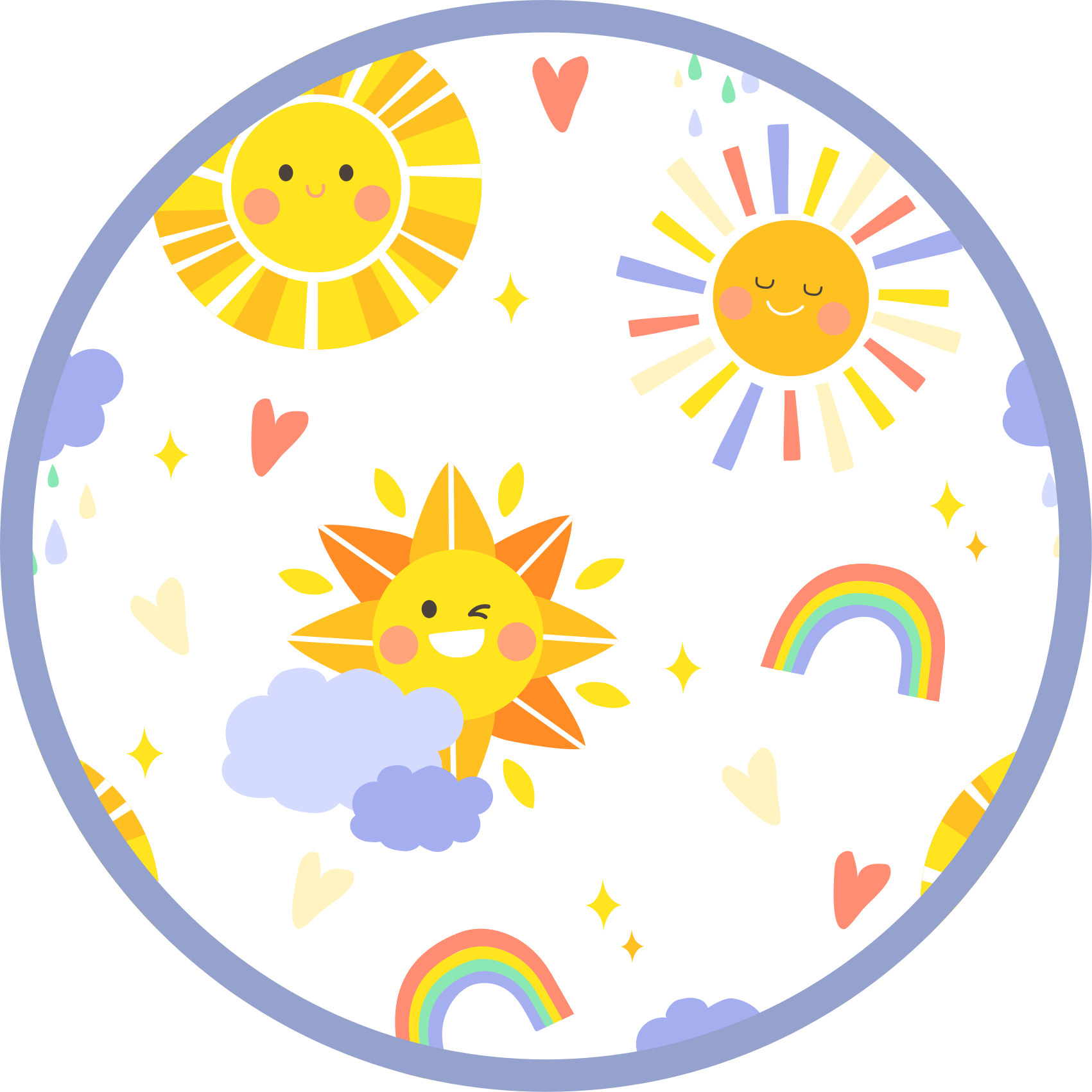 Sunny Smiles Delight kids vinyl carpet - TenStickers