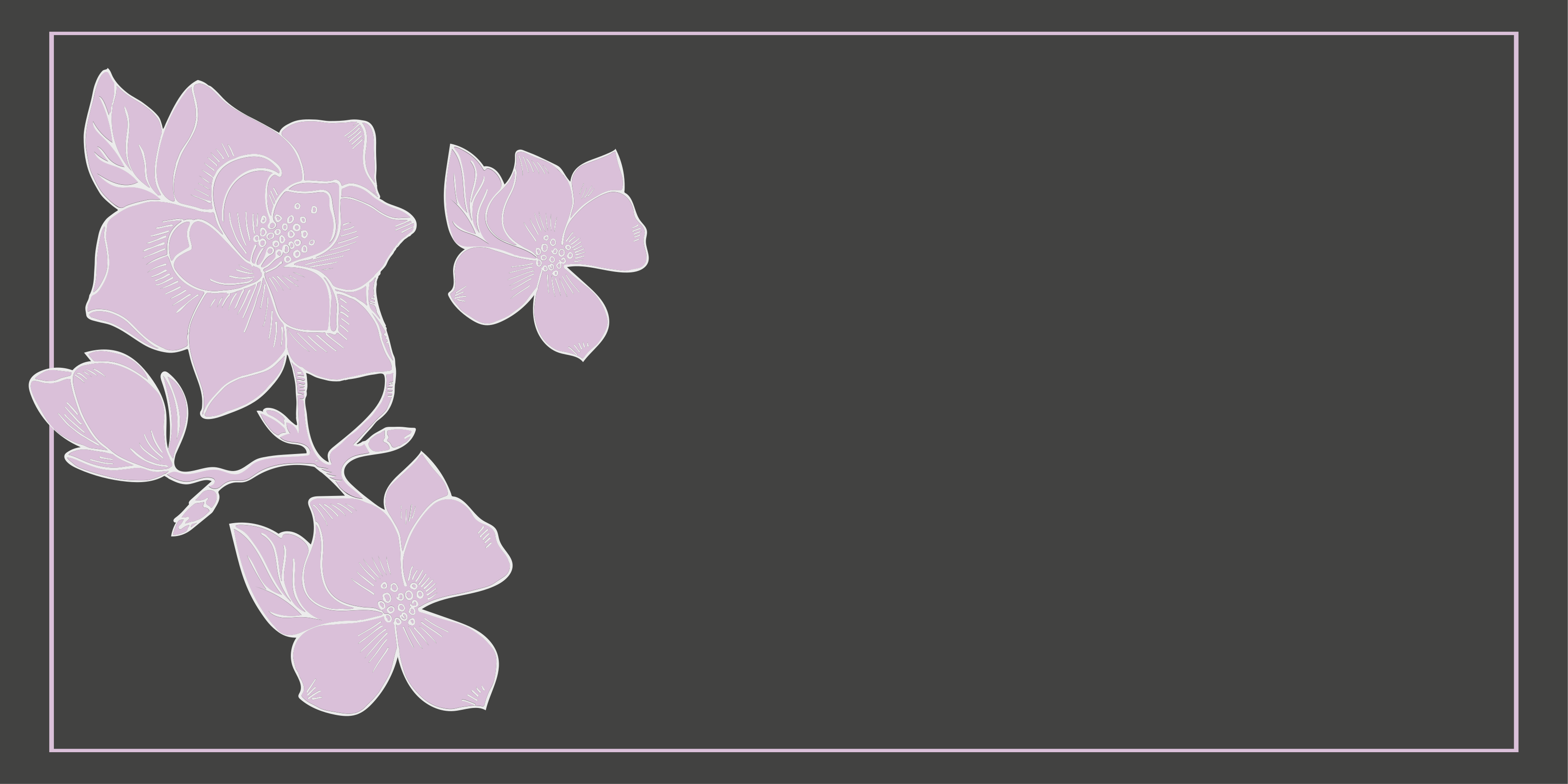 Pink arrangement floral vinyl carpet - TenStickers