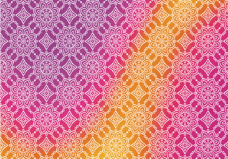 Elegant gradient mandala vinyl carpet - TenStickers