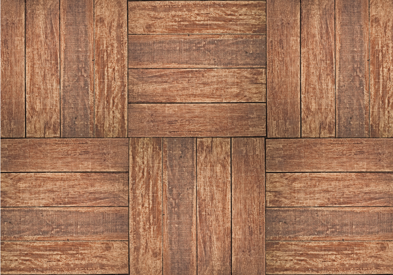 Plank brown texture wood effect vinyl carpet - TenStickers