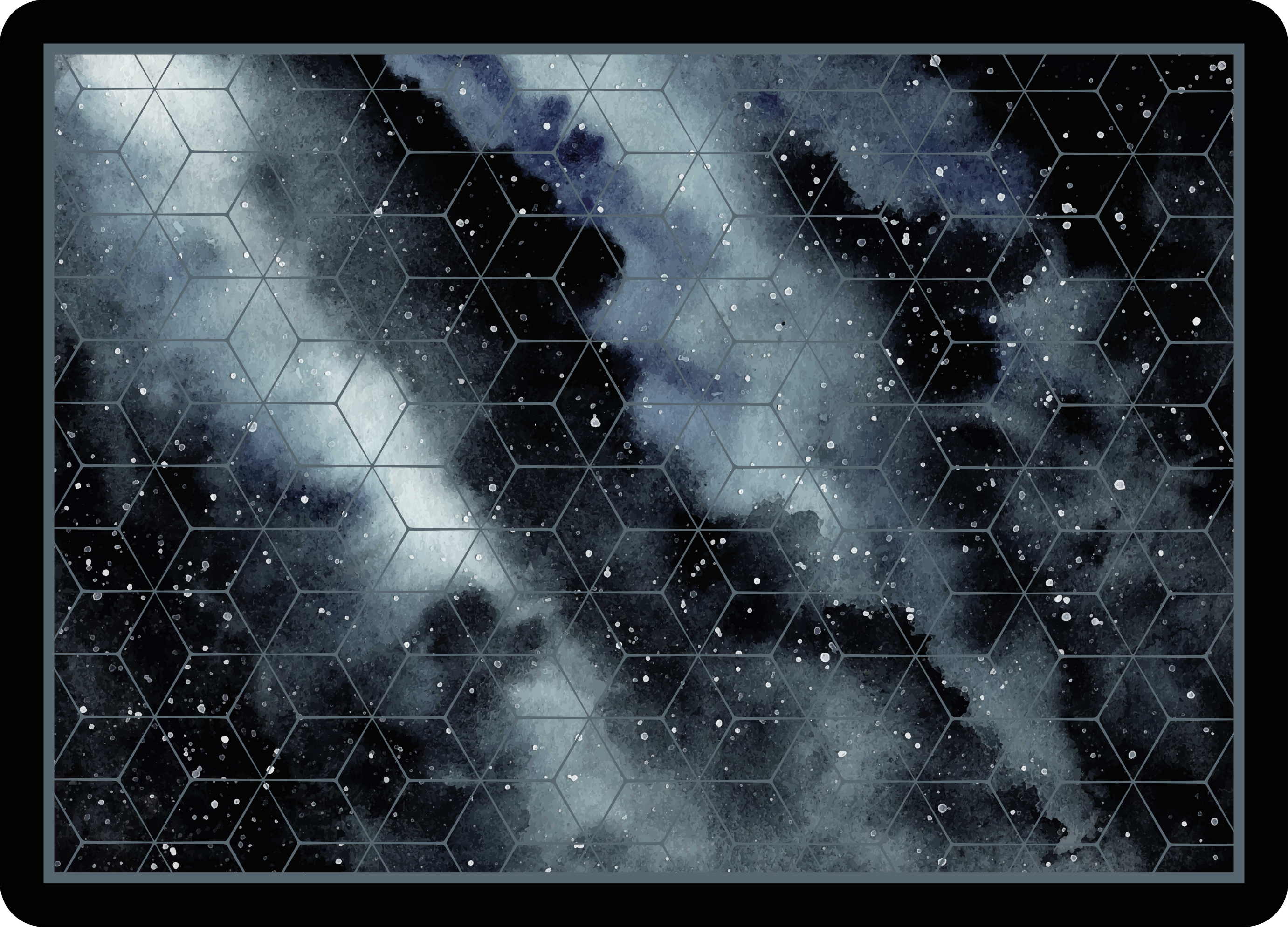 Hexagonal galaxy pattern teen vinyl carpet - TenStickers