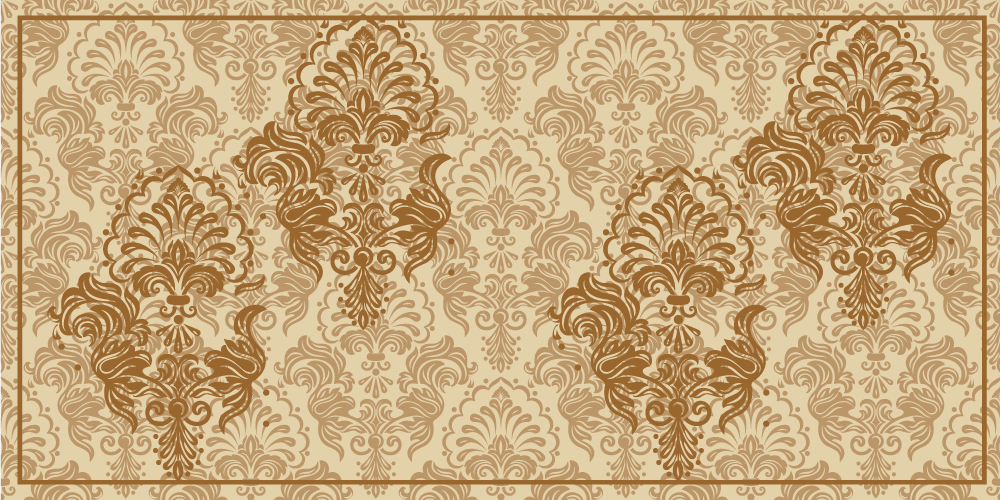 Elegant Floral Patterns vintage vinyl carpet - TenStickers
