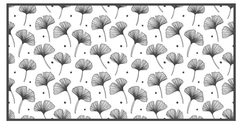 Ginkgo Leaf Inspiration nature vinyl carpet - TenStickers
