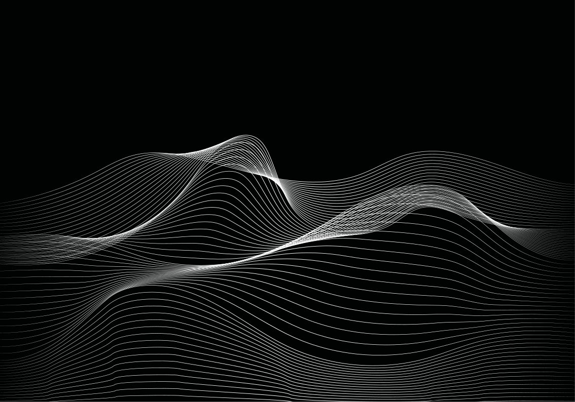 Fluid Line Patterns modern vinyl carpet - TenStickers