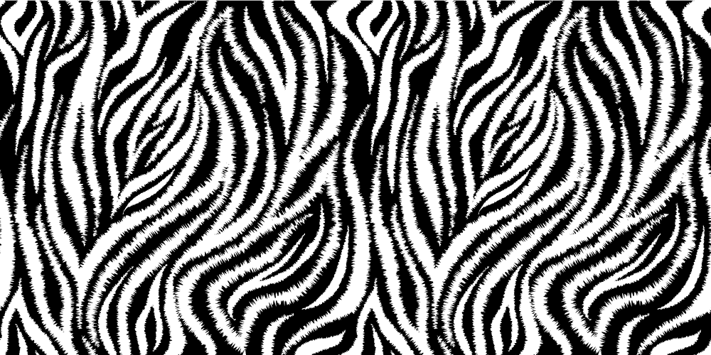 Zebra stripe print animal print vinyl carpet - TenStickers