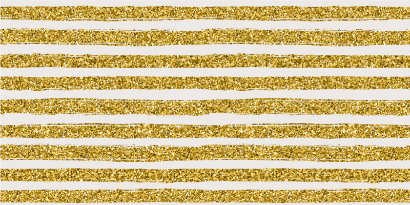 Golden Glitter striped vinyl carpet - TenStickers