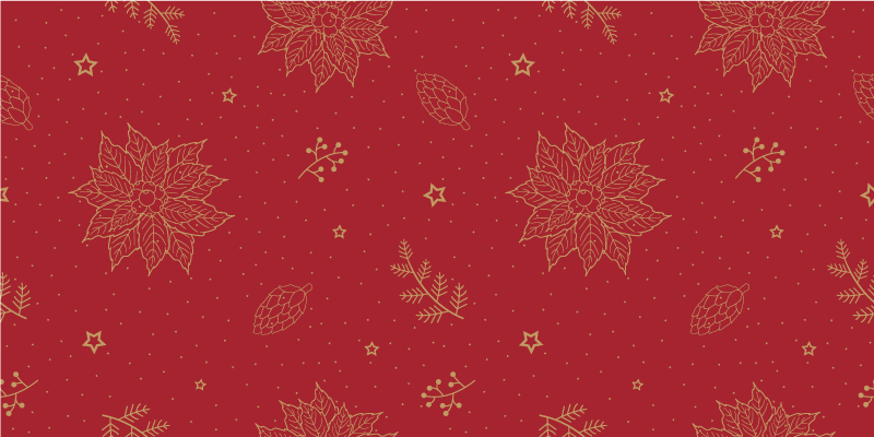 Festive Floral Motifs mandala vinyl carpet - TenStickers