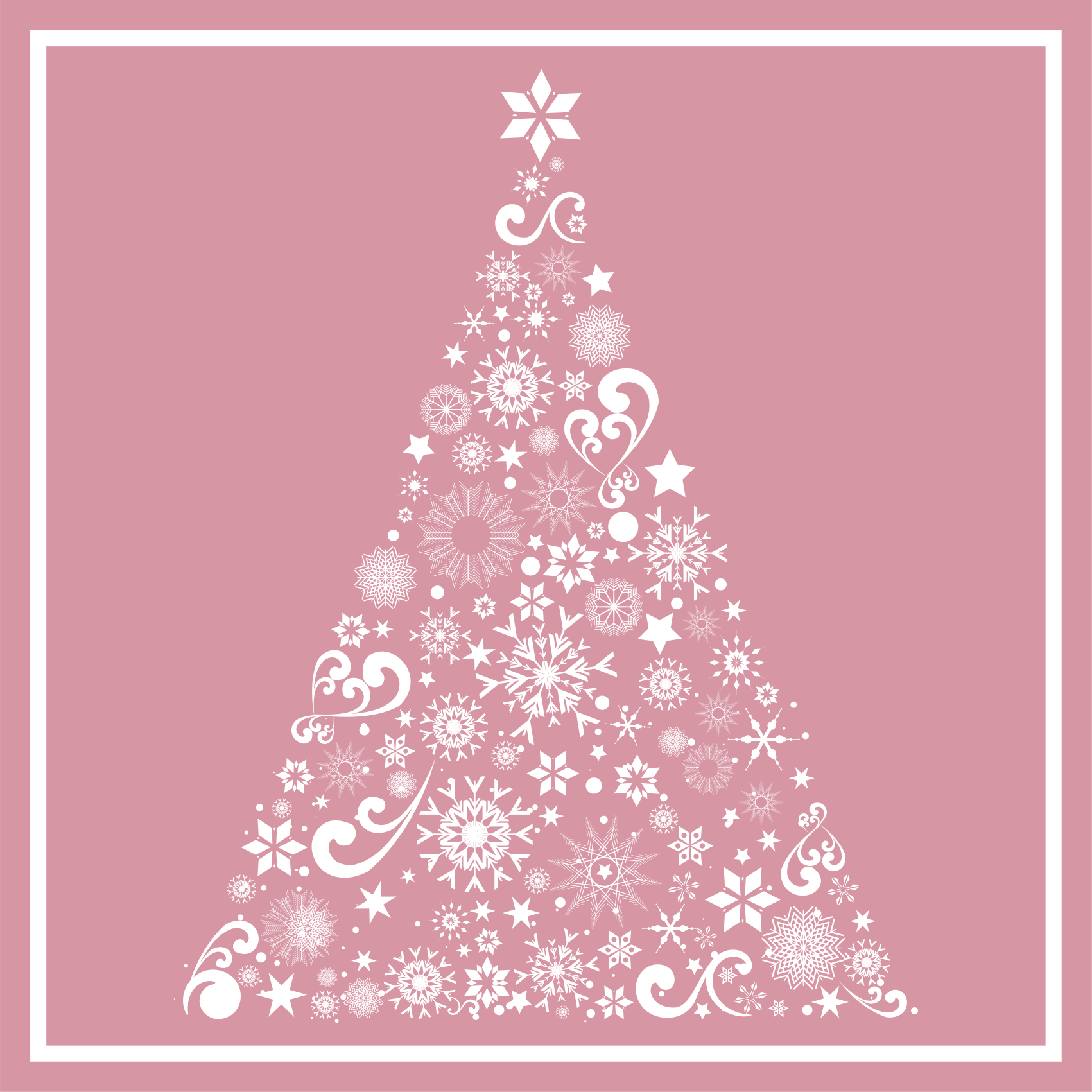 Festive Holiday Tree Christmas vinyl carpet - TenStickers
