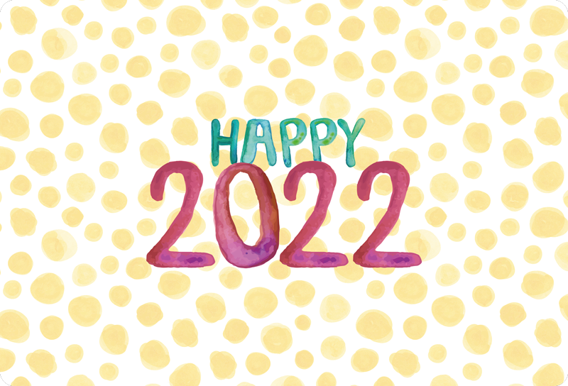 Personalized Happy New Year custom vinyl carpet - TenStickers