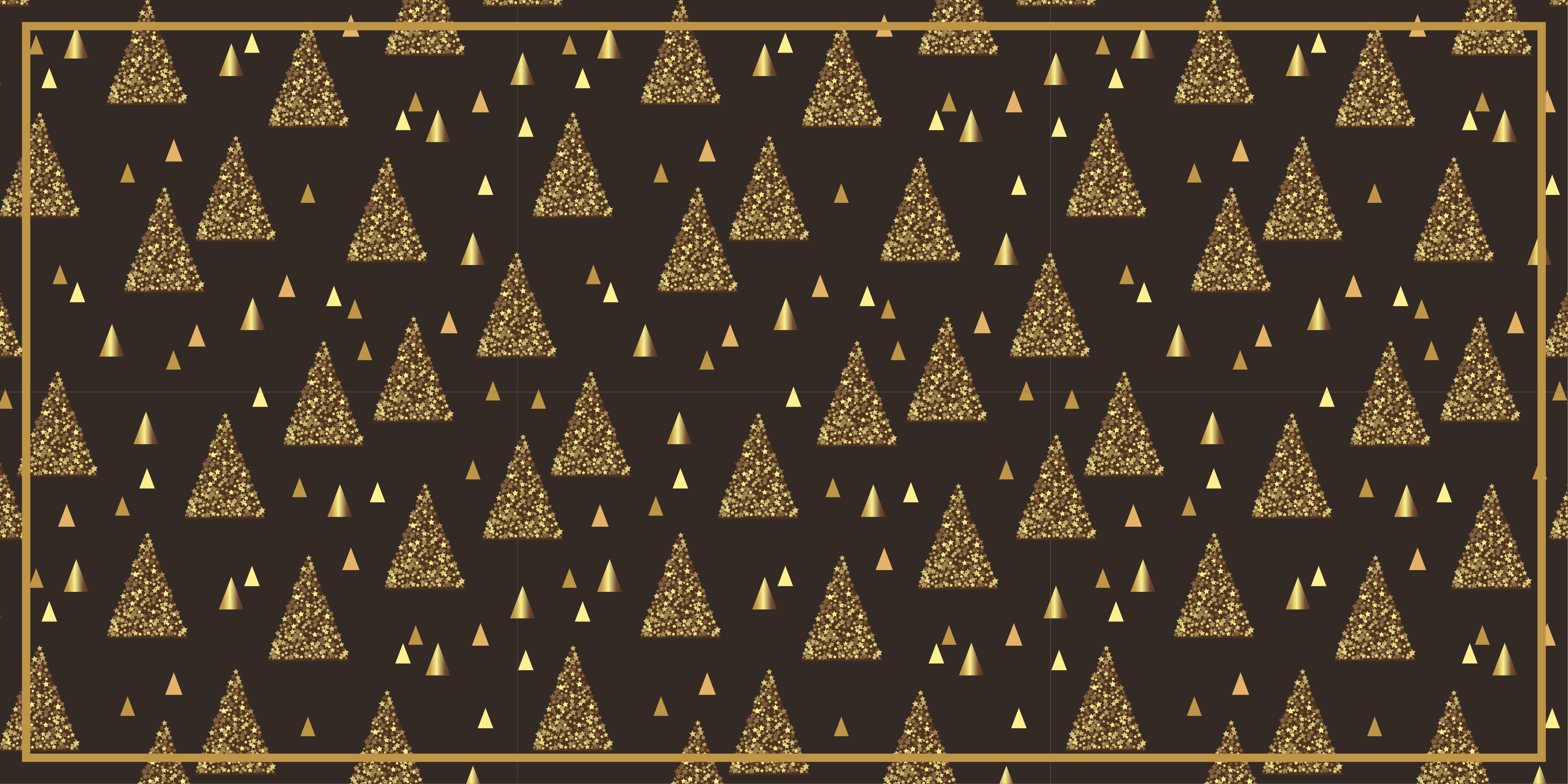Festive Triangle Patterns Christmas vinyl carpet - TenStickers