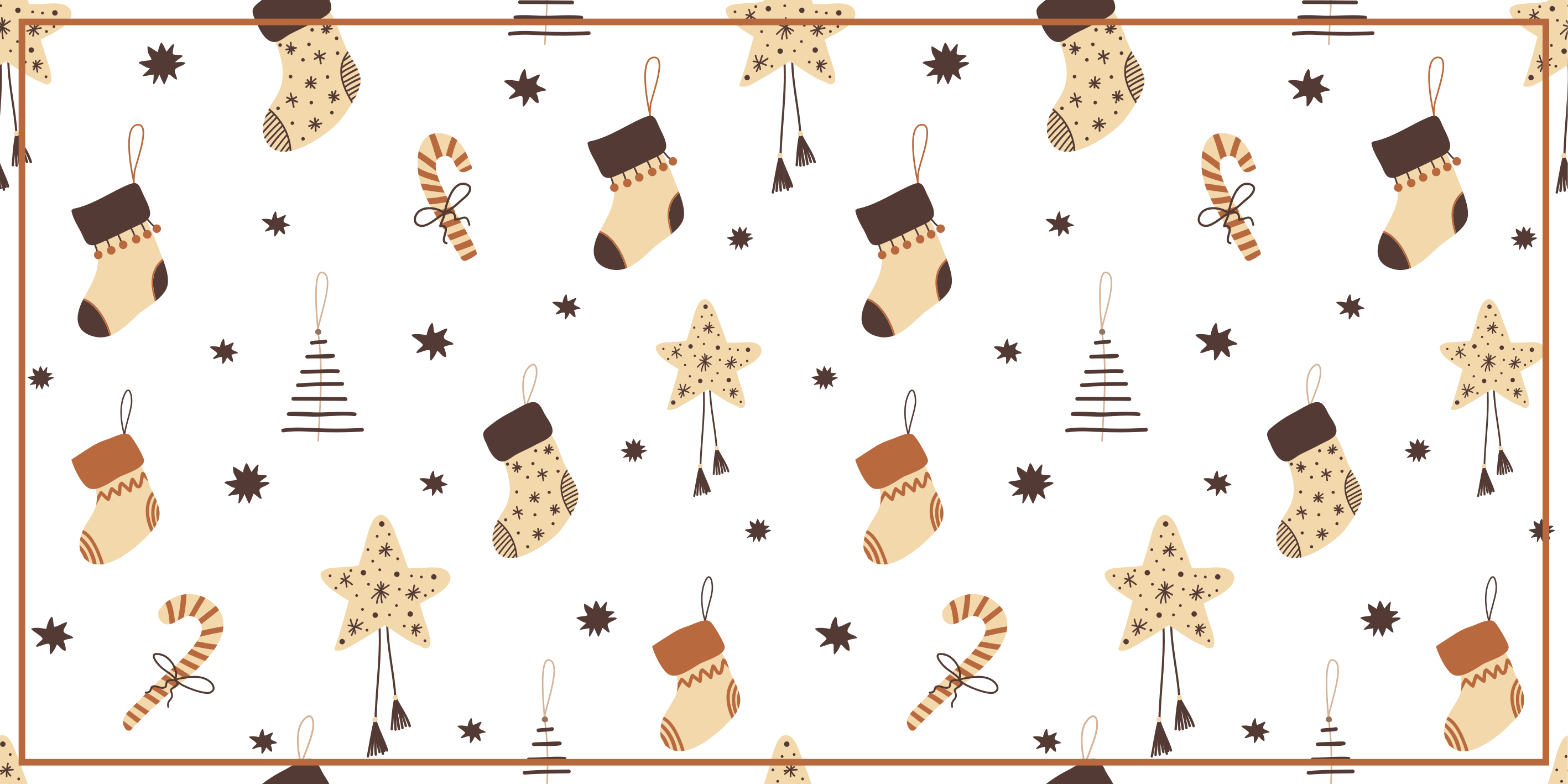 White holiday celebrations Christmas vinyl carpet - TenStickers