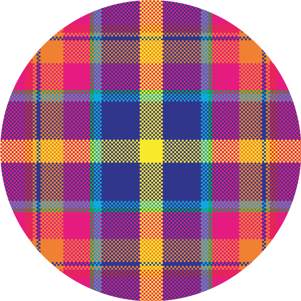 Colorful Plaid Pattern geometric vinyl carpet - TenStickers