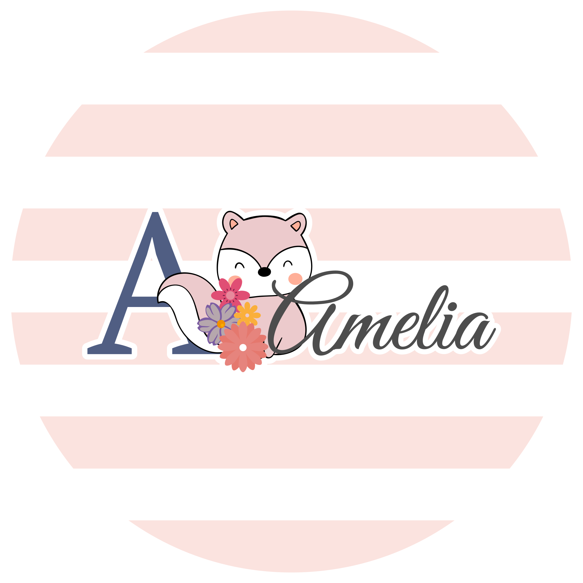 Customizable Fox Design custom vinyl carpet - TenStickers