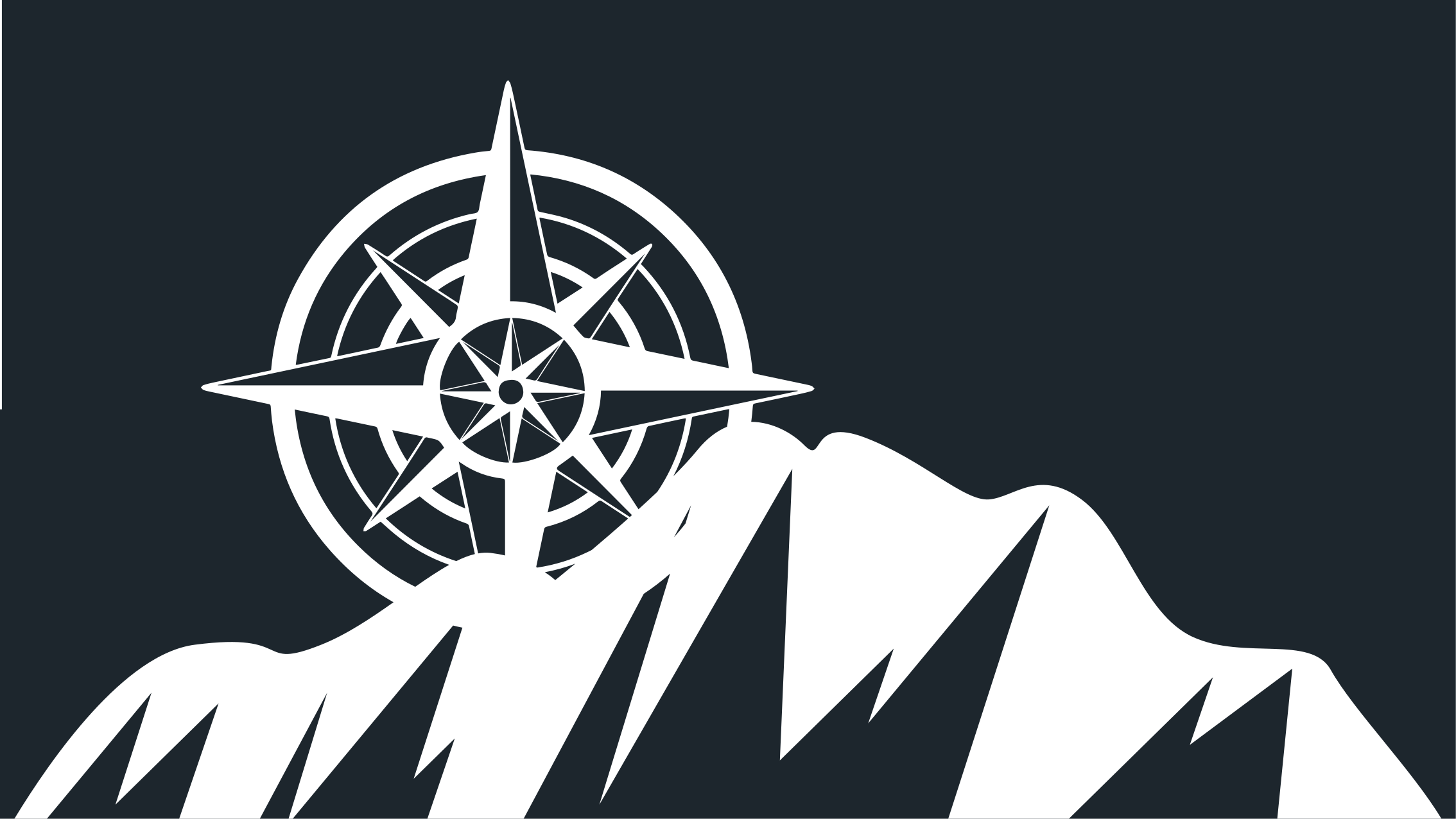 Compass Mountain Artwork modern vinyl carpet - TenStickers