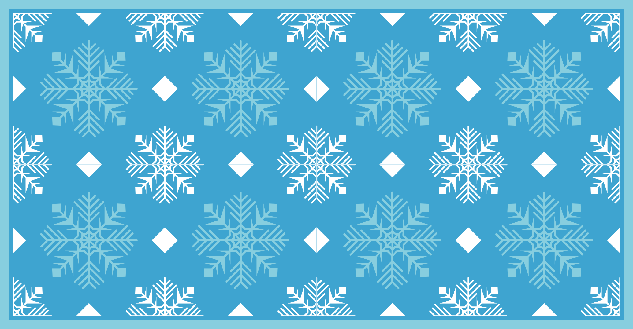 Snowflake Concept Christmas vinyl carpet - TenStickers