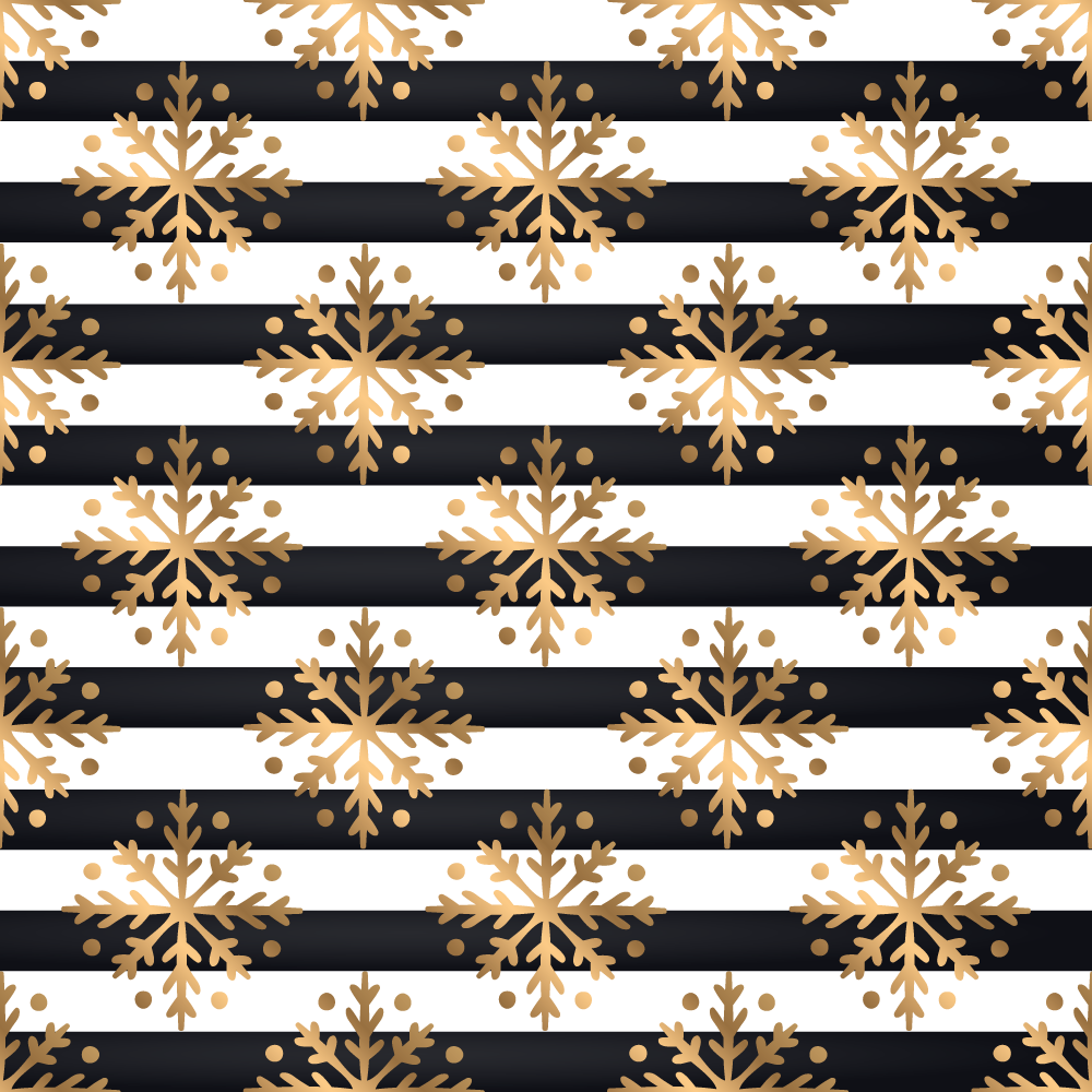 Elegant snowflake pattern Christmas vinyl carpet - TenStickers