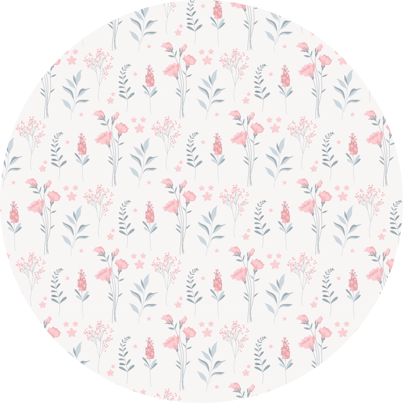 Floral vinyl carpet floral patterned design - TenStickers