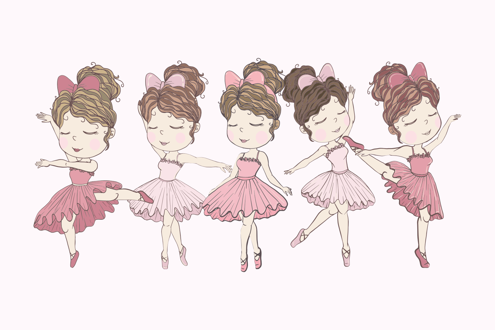 Ballet Dancers Showcase kids vinyl carpet - TenStickers