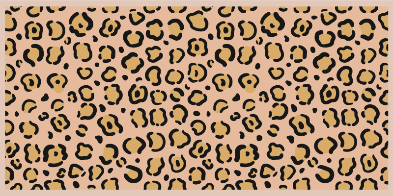 Leopard Pattern Play animal print vinyl carpet - TenStickers