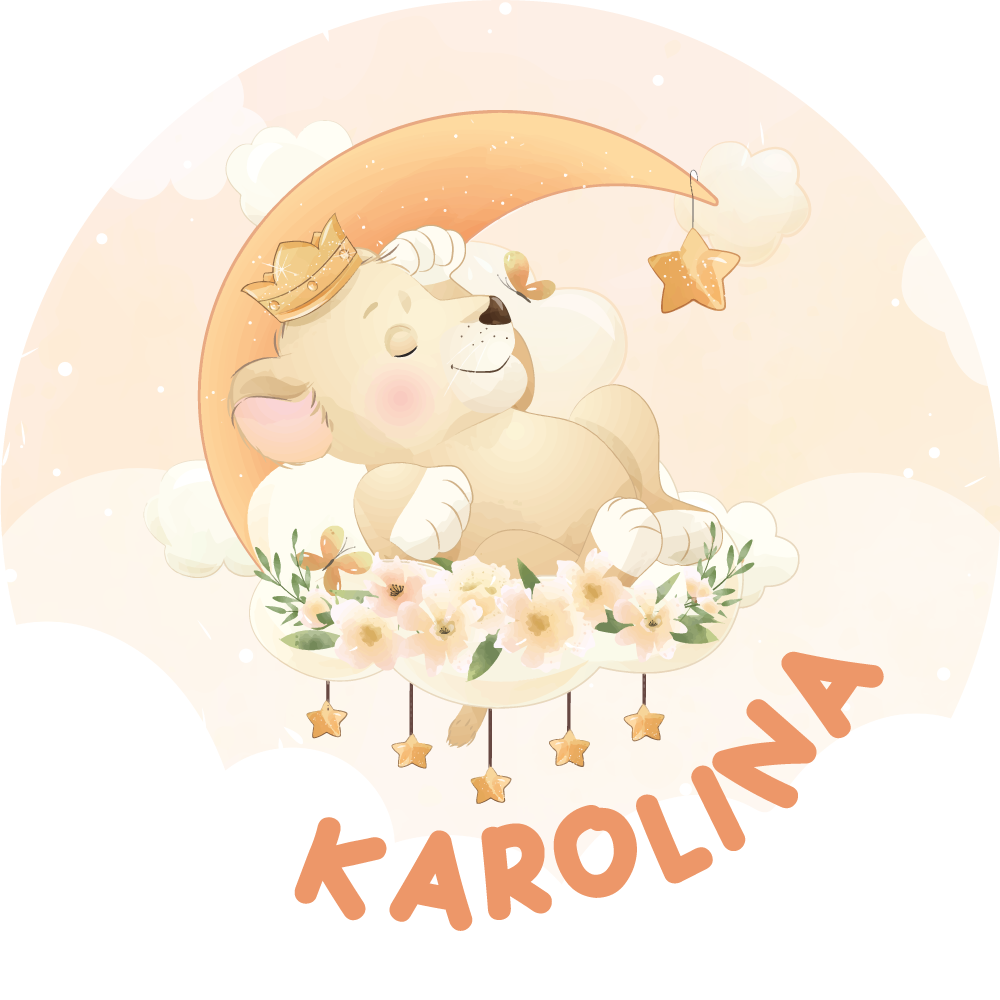 Sleepy Lion custom vinyl carpet - TenStickers