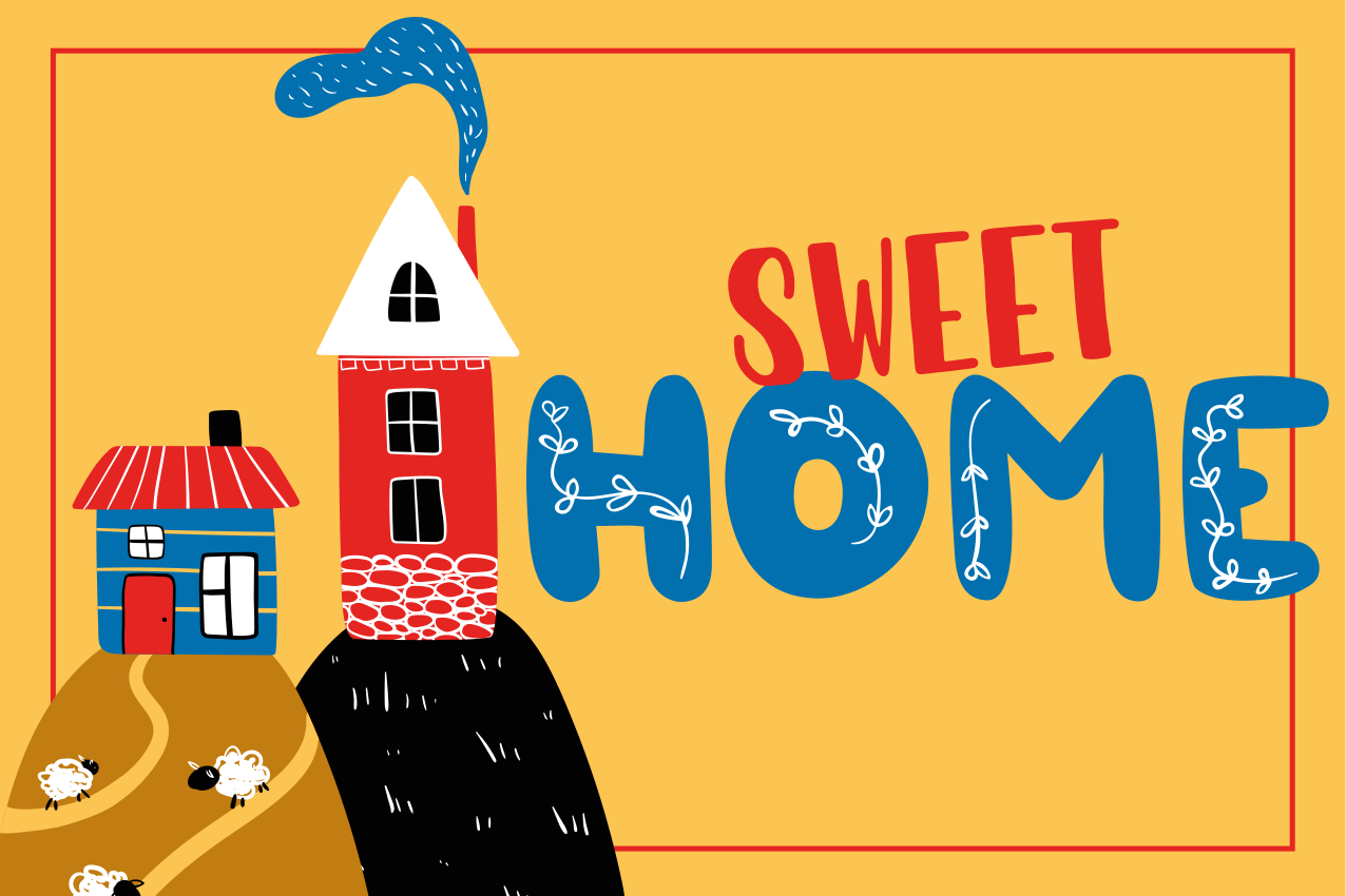 Sweet home entrance hall vinyl carpet - TenStickers