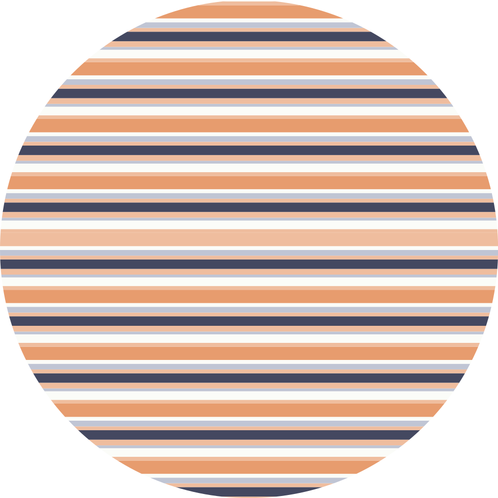 Striped Round Element striped vinyl carpet - TenStickers
