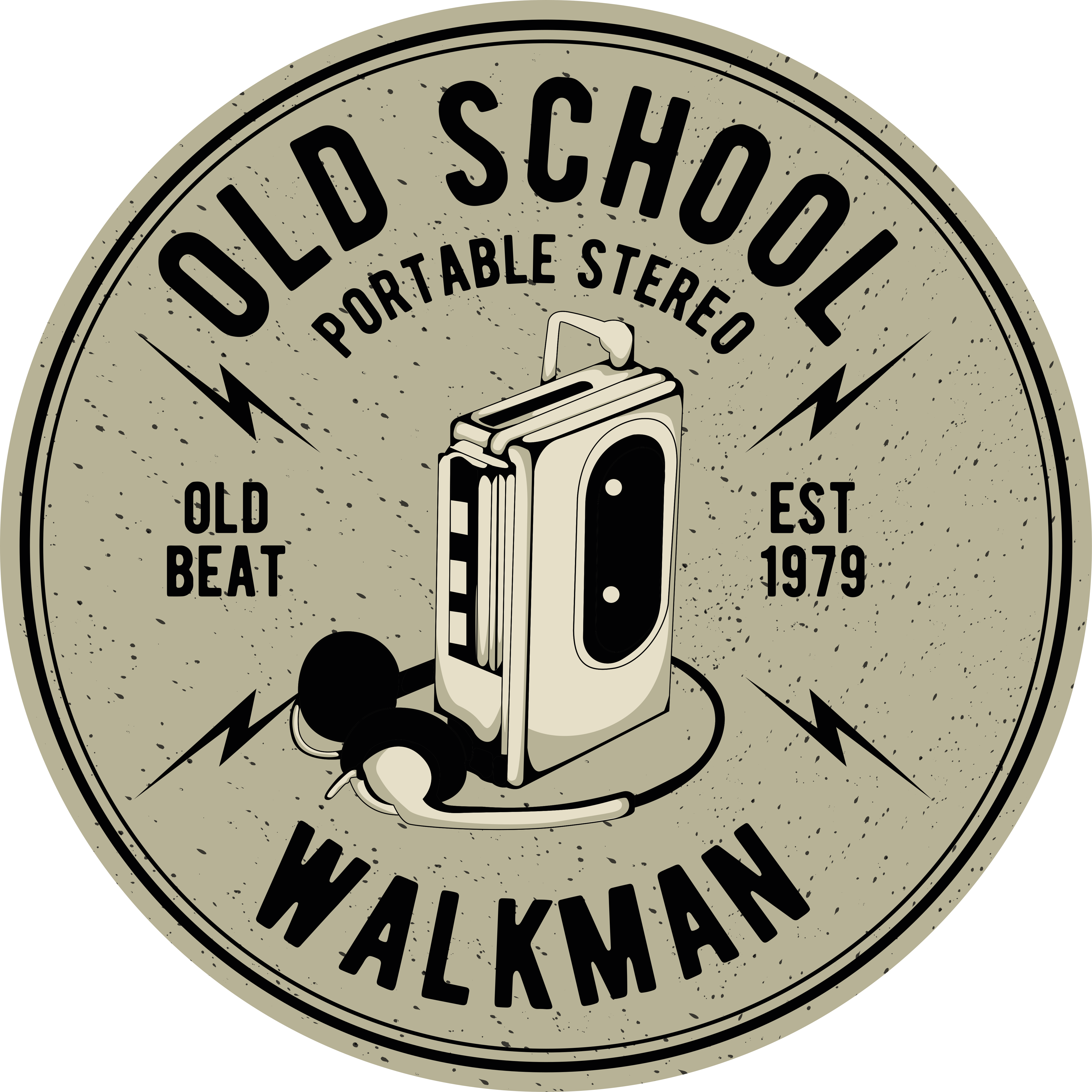 Retro Portable Stereo vintage vinyl carpet - TenStickers