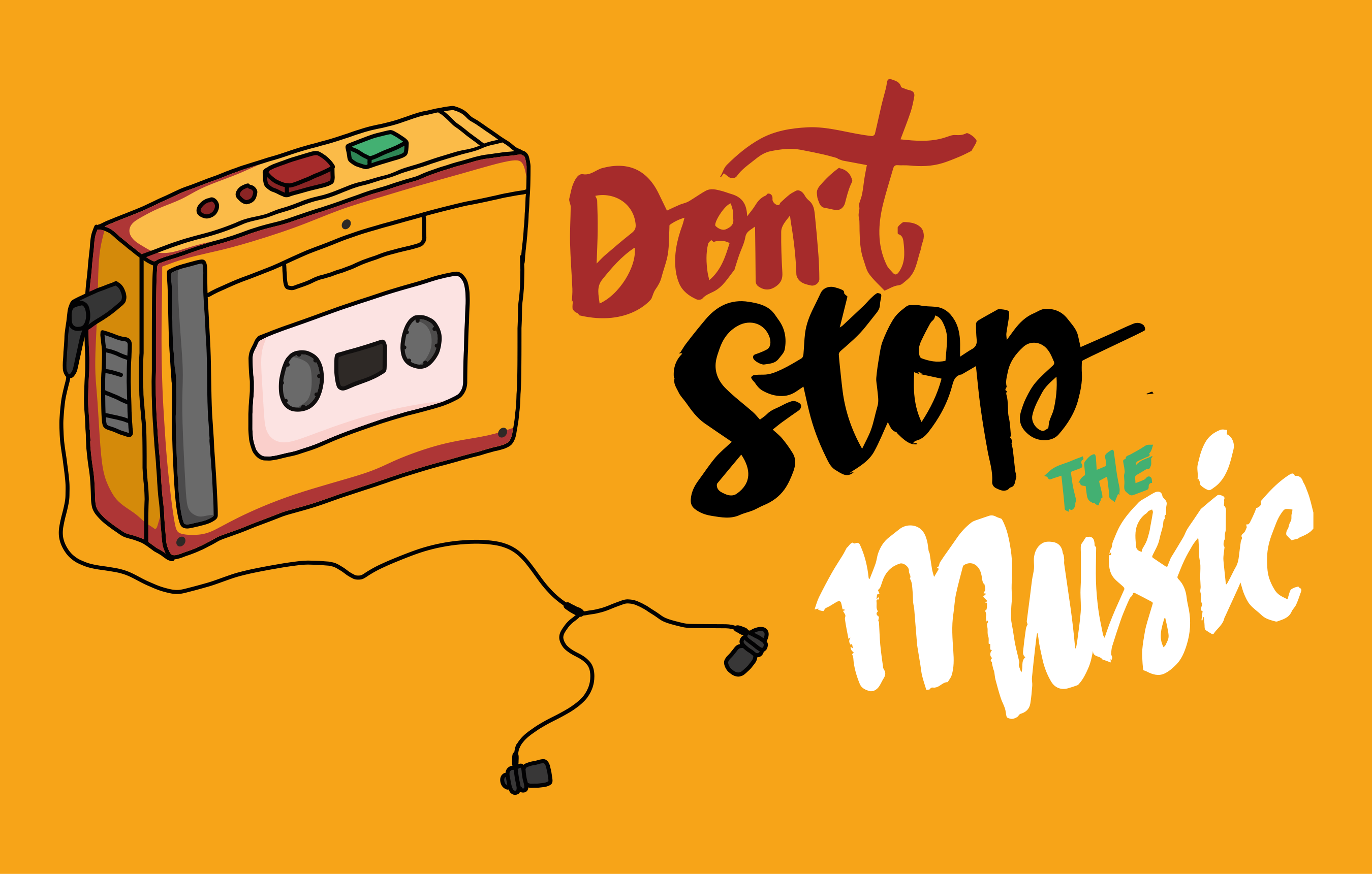 Retro Cassette Theme custom vinyl carpet - TenStickers