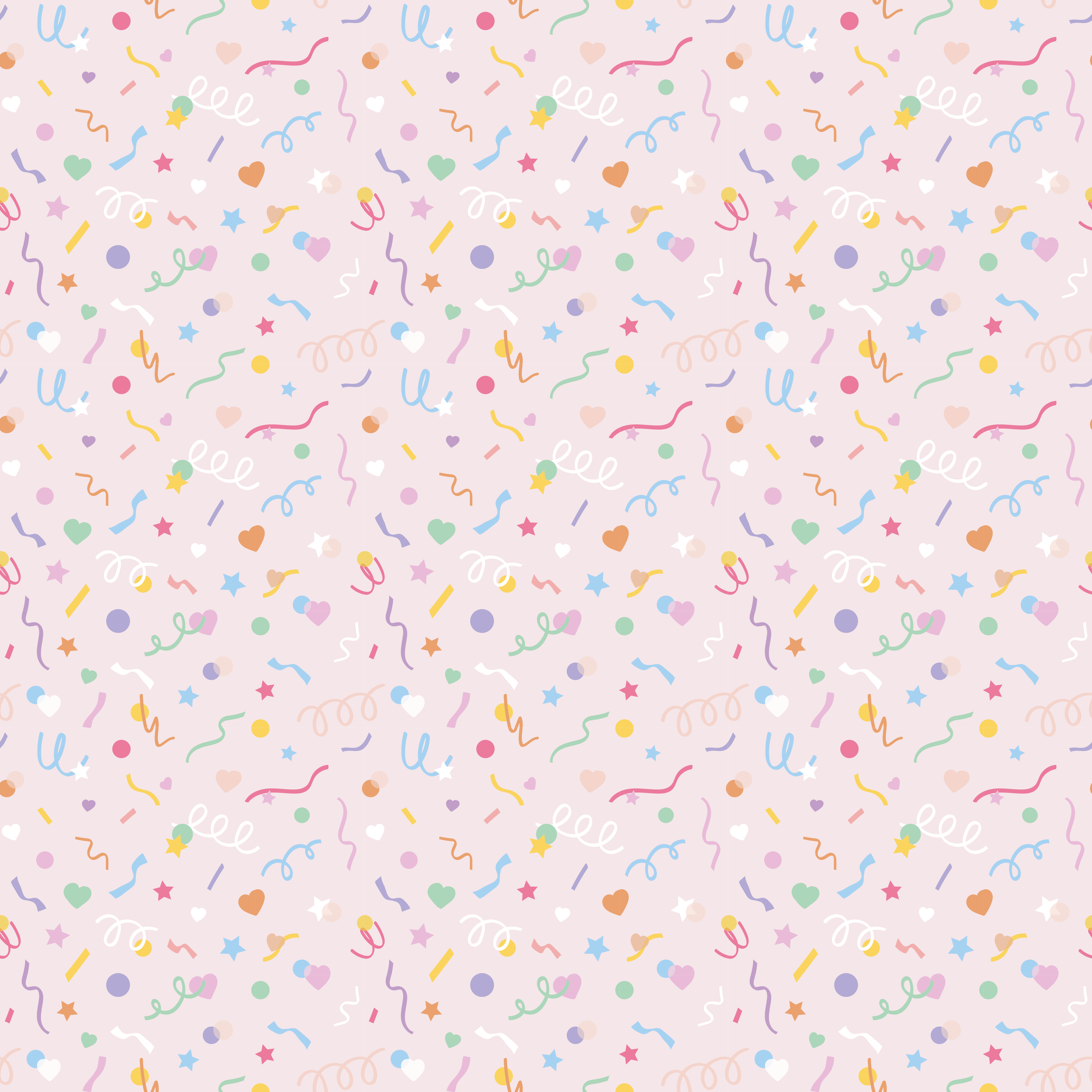 Colorful Party Confetti nursery vinyl carpet - TenStickers