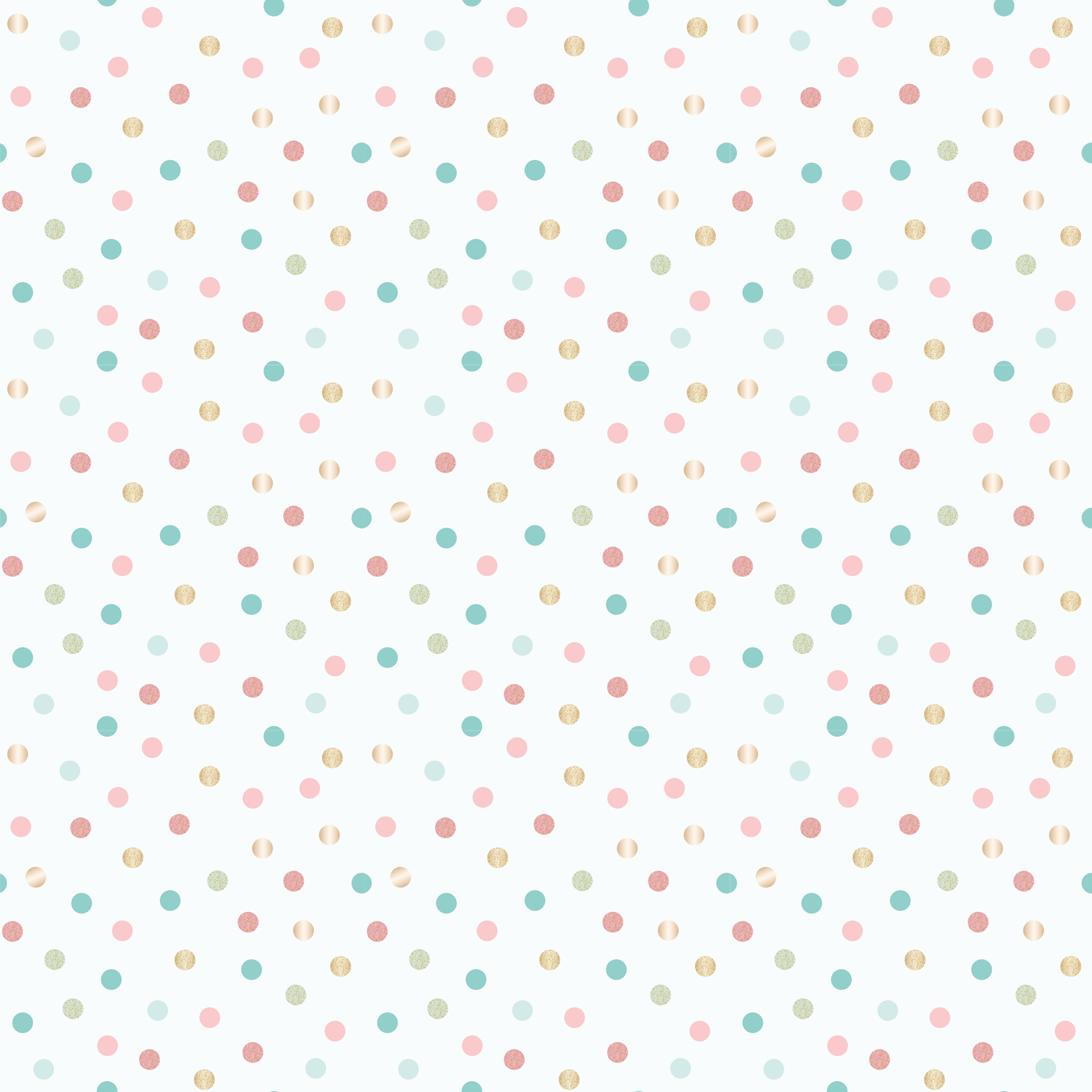 Minimalistic polka dots nursery vinyl carpet - TenStickers