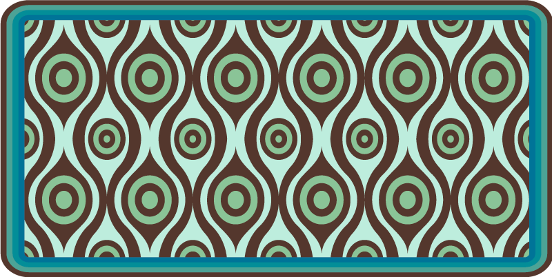 Swirl Pattern Inspiration mosaic vinyl carpet - TenStickers