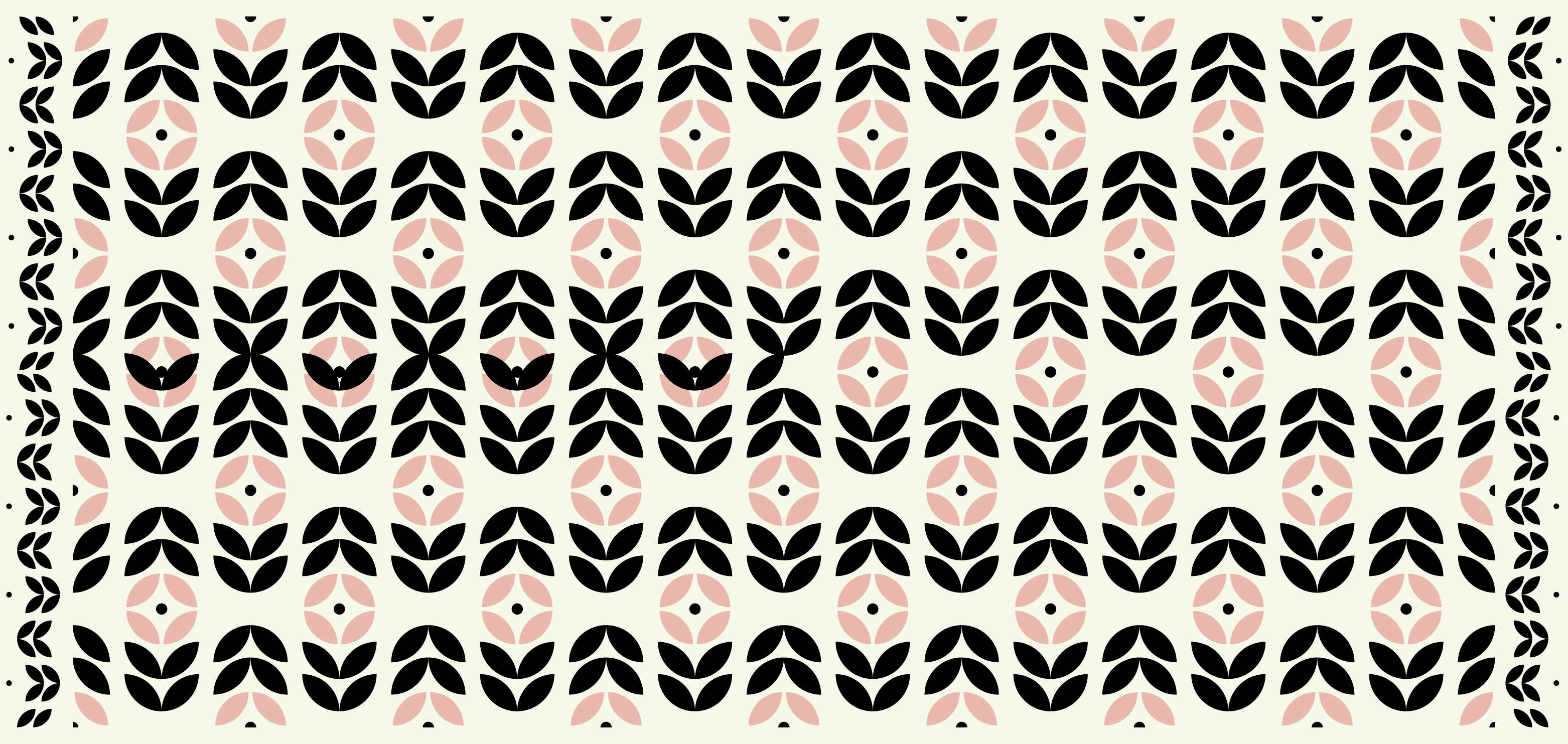 Floral Geometric Motif modern vinyl carpet - TenStickers