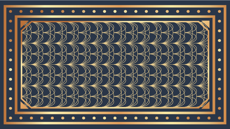 Elegant Wave Patterns geometric vinyl carpet - TenStickers