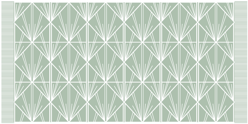 Geometric Leaf Concept tile vinyl carpet - TenStickers