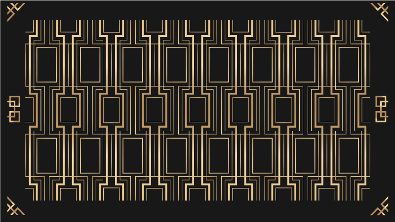 Elegant Geometric Patterns modern vinyl carpet - TenStickers