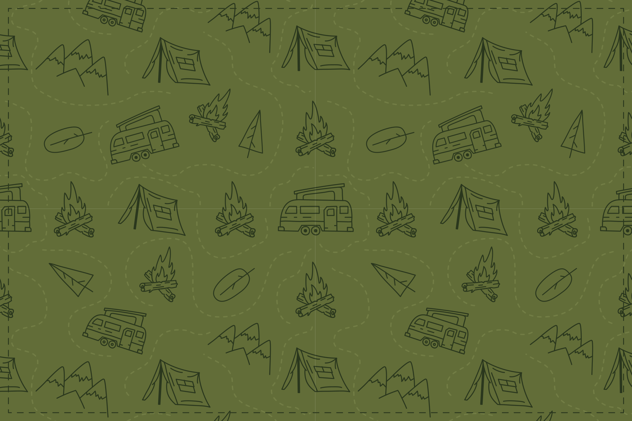 Camping Adventure Theme nature vinyl carpet - TenStickers