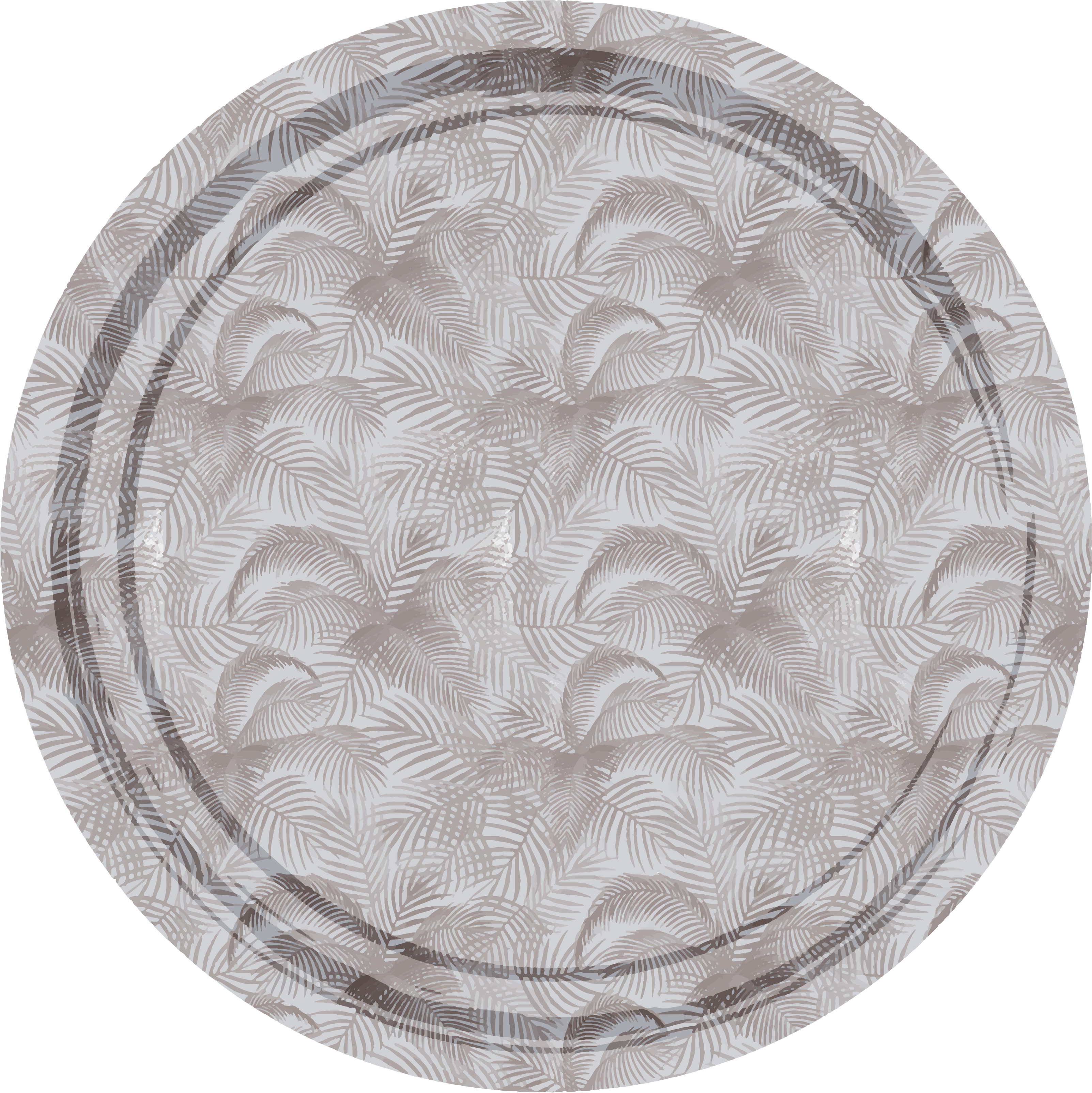 Botanical Overlay floral vinyl carpet - TenStickers