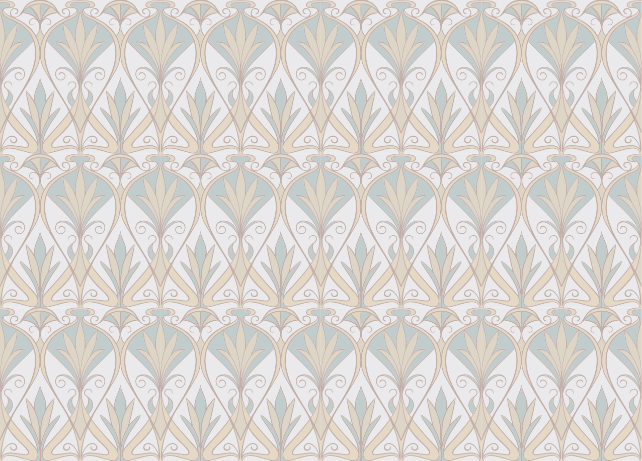 Elegant Floral Inspiration minimalist vinyl carpet - TenStickers