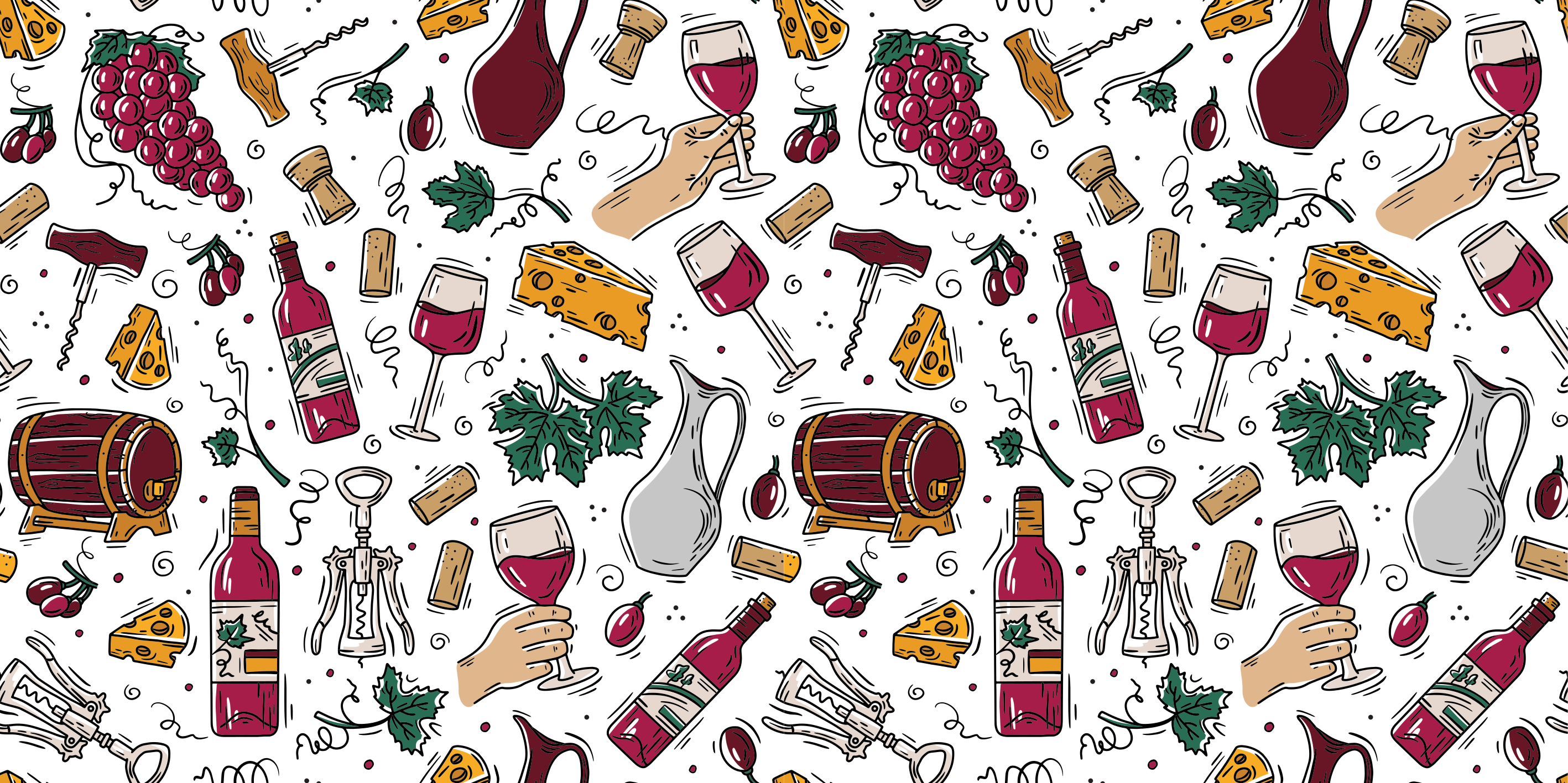 Wine Tasting Essentials event vinyl carpet - TenStickers