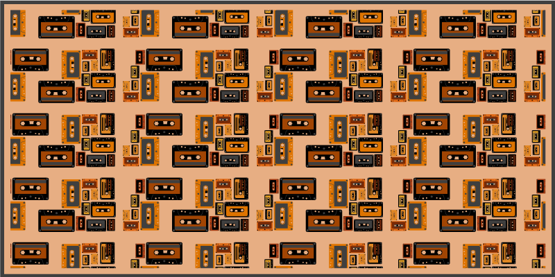 Vintage Cassette Tapes kids vinyl carpet - TenStickers