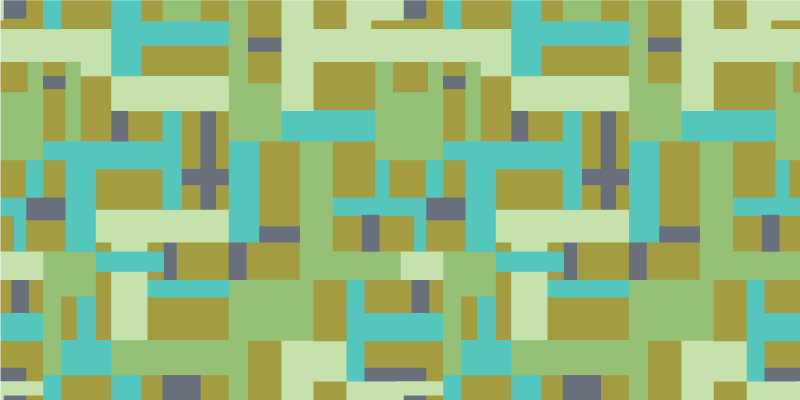 Gren colour segments geometric vinyl carpet - TenStickers